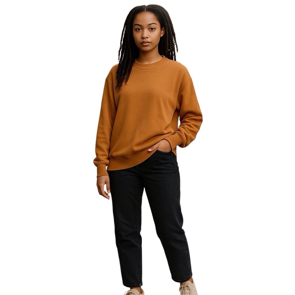 Aerie Orange Sweatshirt Cozy Essential size small